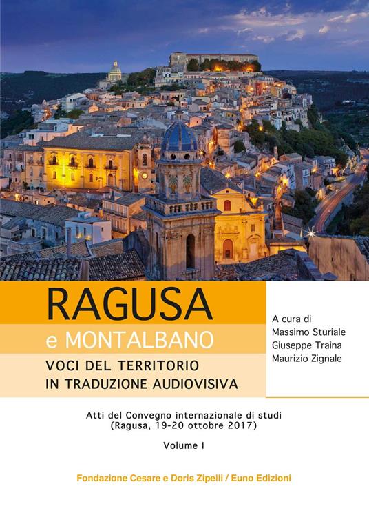 Copertina libro Ragusa e Montalbano. Voci del territorio in traduzione audiovisiva