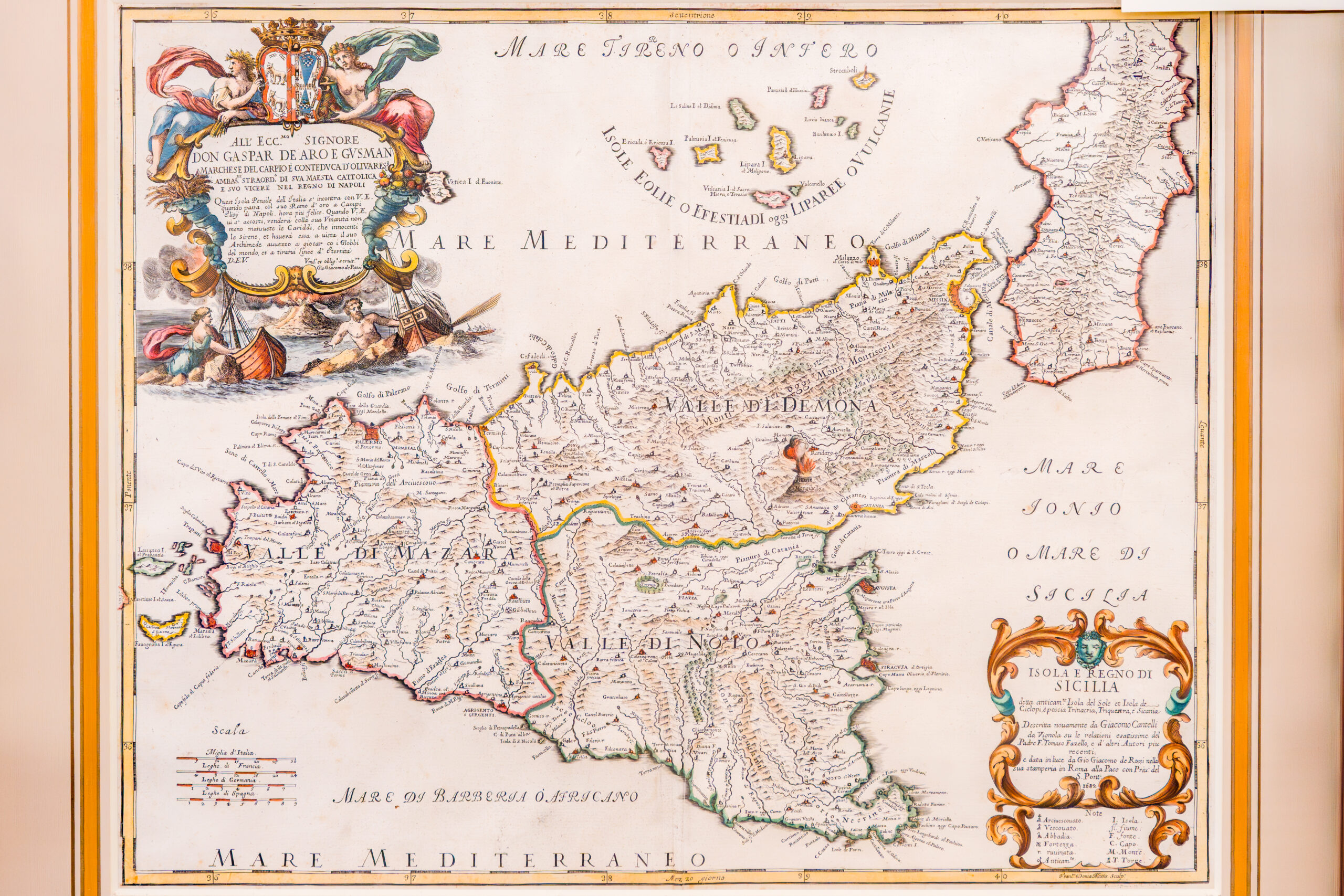 Mappa antica Sicilia